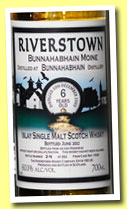 Bunnahabhain 6 yo 2005/2012 (60.1%, Riverstown, hogshead, cask #11045, 262 bottles)